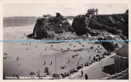 R701316 Newquay. Towan Beach. RP. 1957