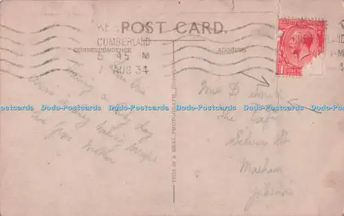 R703471 Bowness. Kirche und Seestraße. RP. 1934