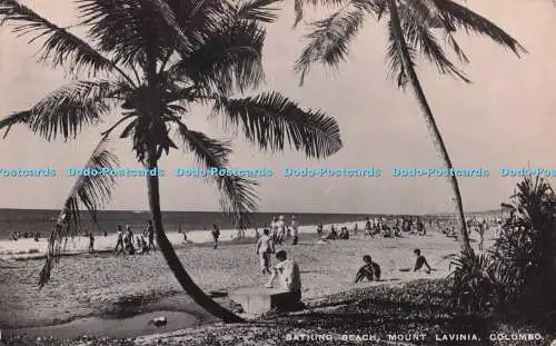 R701342 Colombo. Mount Lavinia. Badestrand. Geo. A. Koch. Thomas und Hulugall