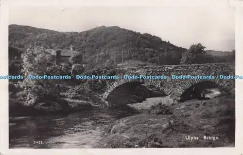 R698979 Ulpha Bridge. RP. Postkarte. 1961