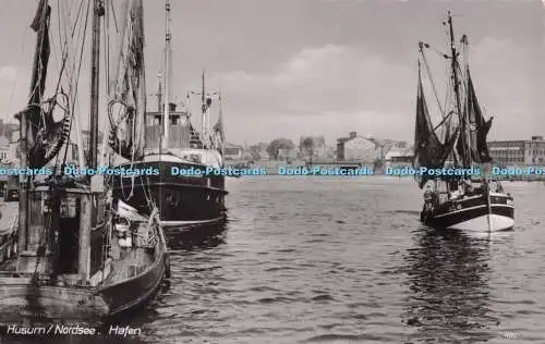 R701406 Husum. Nordsee. Hafen. Ferd. Lagerbauer und Co. RP