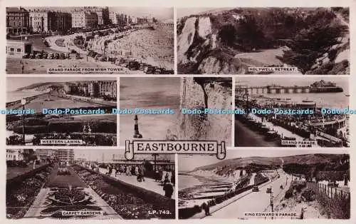 R701463 Eastbourne. Teppichgärten. King Edward Parade. Westernrasen. Grand Par