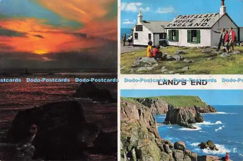 R705083 Lands End. Erstes und letztes Haus in England. John Hinde. 1966. Multi View