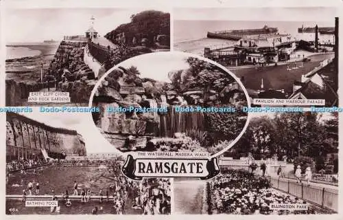 R701467 Ramsgate. Badebecken. Ellington Park. Pavillon und Hafenparade. RP.