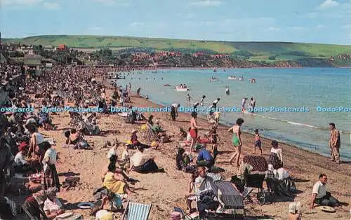 R705109 Swanage. Der Strand. Plastichrome von Colourpicture. W. R. Bawden. 1968