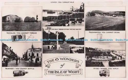 R699083 Die 6 Wunder der Isle of Wight. Nadeln. Nahe. Echtfoto Postkarte.