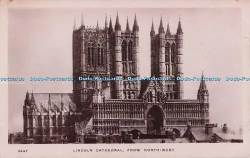 R703658 Lincoln Cathedral. Aus Nordwesten. WHS. Kingsway Echtfotoserie