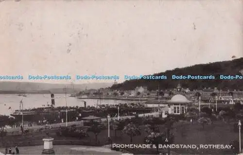 R699127 Rothesay. Promenade und Musikpavillon. Serie Caledonia. 1921