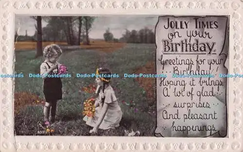 R705198 Jolly Times on Your Birthday. Britische Produktionsgedanken. 1937