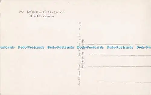 R703731 Monte Carlo. Le Port et la Condamine. Frank