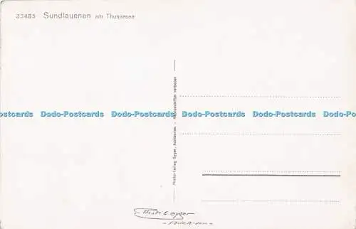 R703742 Sundlauenen am Thunersee. E. Gyger