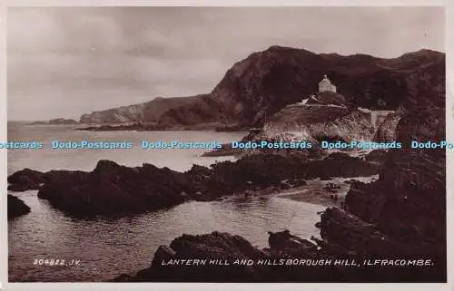 R701605 Ilfracombe. Lantern Hill und Hills Borough Hill. Valentinstag. RP