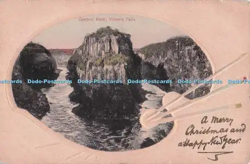 R705233 Victoria Falls. Sambesi River. G. B. Rhodesien Postkarte