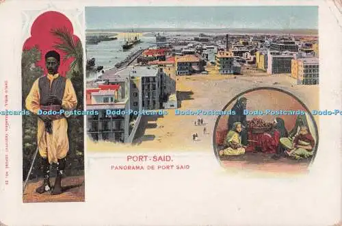 R705242 Port Said. Panorama De Port Said. Carlo Mieli. 1902. Multi View