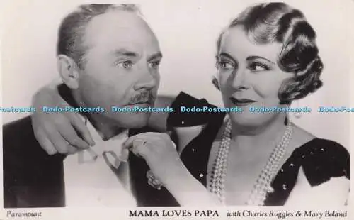 R703799 Mama liebt Papa. Mit Charles Ruggles und Mary Boland. Paramount. Folie W