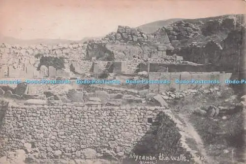 R705272 Griechenland. Mykene The Walls. Postkarte