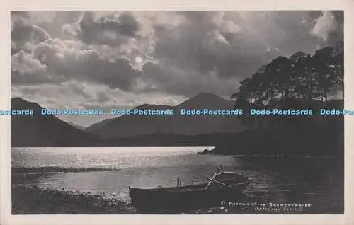 R703819 Moonlight on Derwentwater. G. P. Abraham