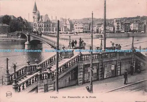 R705294 Liege. La Passerelle et la Poste. Legia