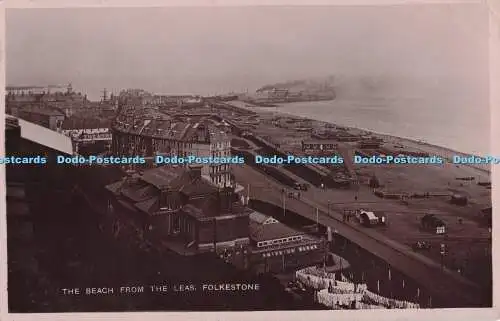 R699274 Folkestone. Der Strand von der Leas. 1913