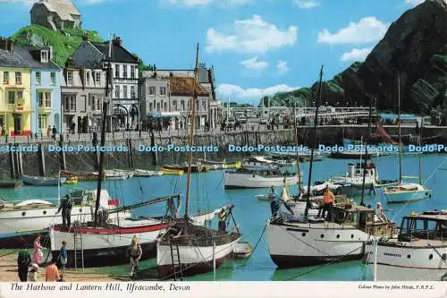 R705311 Devon. Ilfracombe. Der Hafen und der Laternenberg. John Hinde. 1967