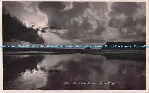 R703869 Gewitterwolken über Pentire Point. F. A. Maycock. The Little Art Shop. RP