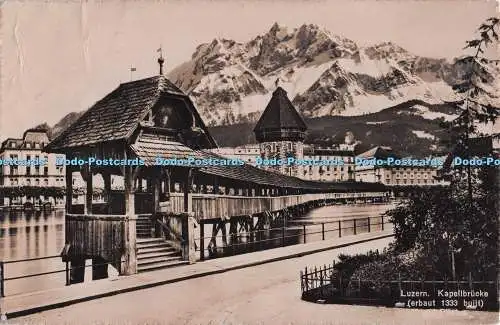 R699340 Luzern. Kapellbrücke. Fotoglob. Wehrli. Vouga