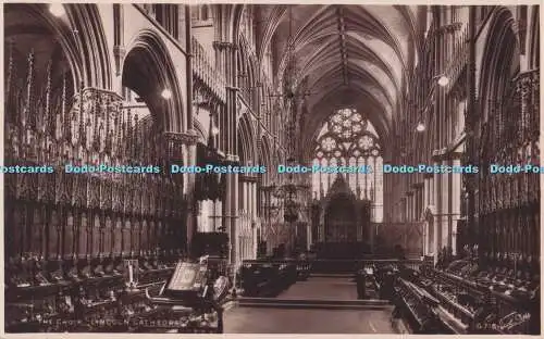 R703908 Lincoln Cathedral. Der Chor. Walter Scott. RP