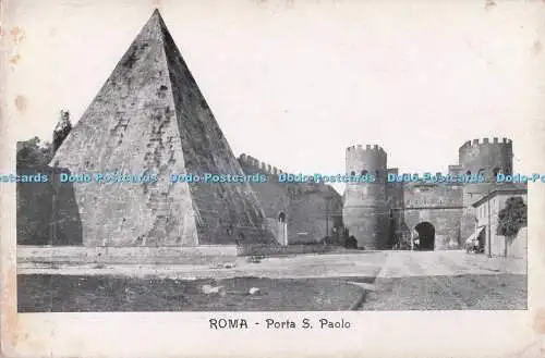 R705393 Roma. Porta S. Paolo. Postkarte