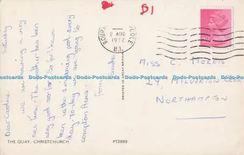 R705547 Christchurch. Der Kai. 1972. Postkarte