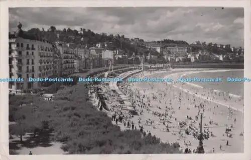 R701962 San Sebastian. Paseo y Playa de la Concha. Galarza. 1947