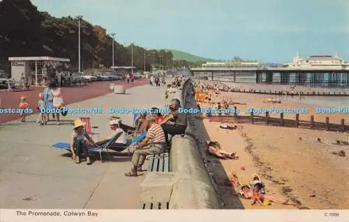 R705600 Colwyn Bay. Die Promenade. E. T. W. Dennis