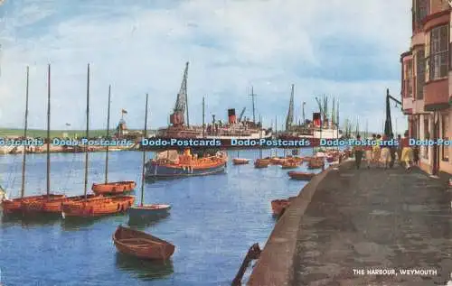 R705688 Weymouth. Der Hafen. J. Salmon. Postkarte