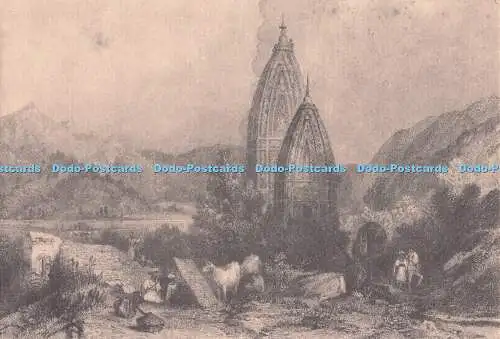 R704245 Tempel von Mahadeo in den sivalischen Bergen. E. Finden