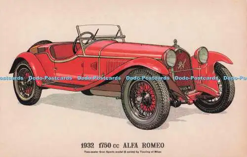 R705711 1932. 1750 ccm Alfa Romeo. Prescott Tonabnehmer