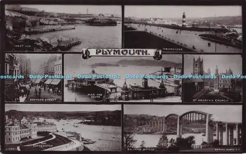 R702127 Plymouth. Pier und Sound. St. Andrews Kirche. Bedford Street. Westhacke.