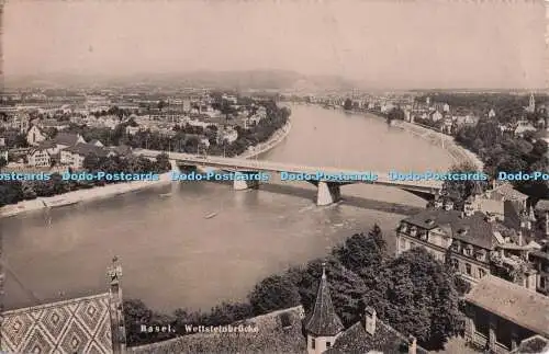 R702163 Basel. Wettsteinbrücke. Fotoglob