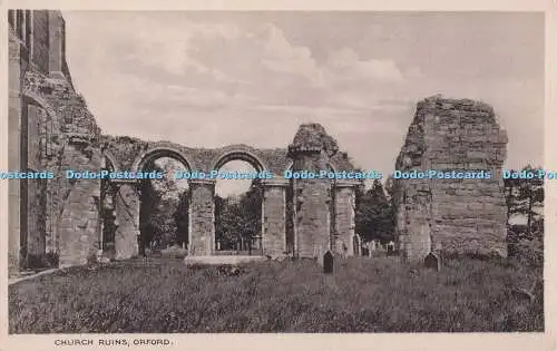 R704318 Orford. Kirchenruine. Postkarte