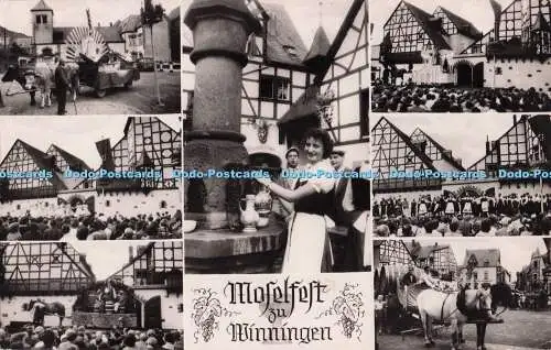 R702194 Moselfest zu Winningen. F. G. Zeitz. Multi View. 1966