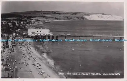 R702229 I.W. Sandown. The Bay und Culver Cliffs. Nahe. RP. 1950