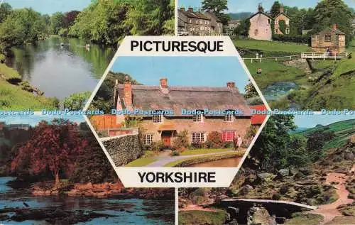 R706077 Malerisches Yorkshire. River Swale. Richmond. Fotopräzision. Colourmas