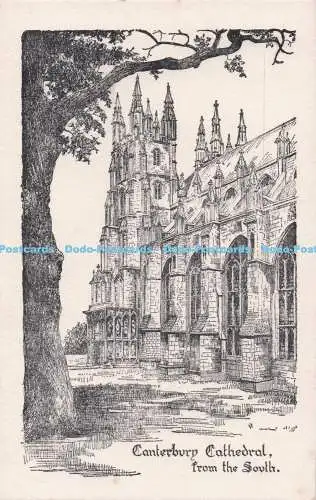 R706404 Kathedrale von Canterbury. aus dem Süden. Malcolm Fergusson