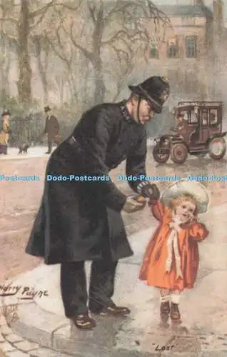 R706444 Polizist mit Mädchen. L.F. Design