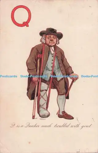 R708212 Q. ist ein Quäker, der viel mit Gicht zu tun hat. P. und P. Croydon