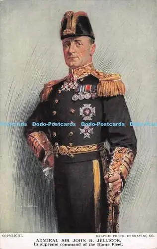 R708280 Admiral Sir John R. Jellicoe. Oberbefehl der Heimfüße. Grafik