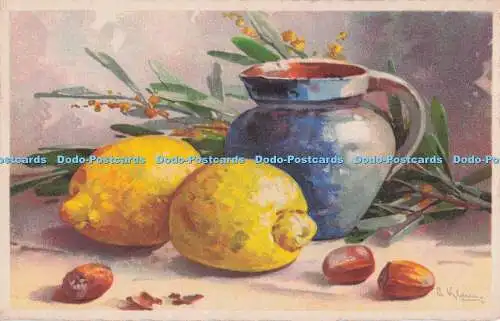 R708330 Lemon. Vase. Catharina Klein. Postkarte