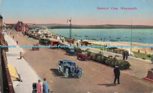 R708481 Weymouth. Gesamtansicht. Postkarte