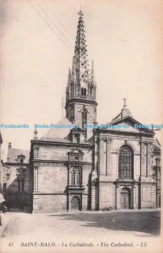 R709236 Saint Malo. Die Kathedrale. LL. 67. Levy et Neurdein Reunis. 44. Rue Lete
