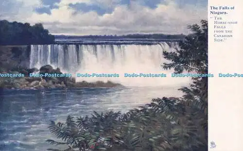 R708725 Die Fälle von Niagara. Das Hufeisen fällt von der kanadischen Seite. stecken.