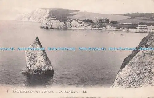 R708815 Isle of Wight. Süßwasser. Der Hirschfelsen. LL. 4