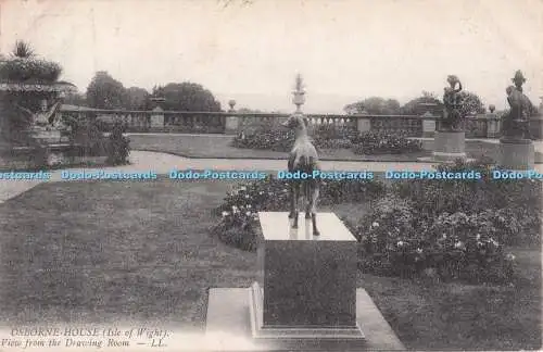R708857 Isle Of Wight. Osborne House. Blick aus dem Salon. LL. PM. Bourne